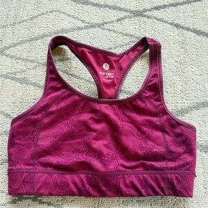 Old Navy Women's Dark Red Sports Bra